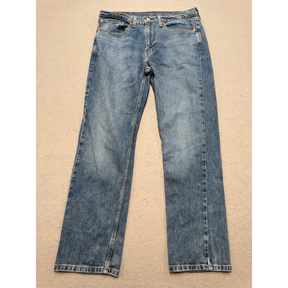 Levi's 514 Jeans Men's 34x30 Blue Denim Straight Fit Original Fit Medium Wash
